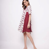 Picnic Wear Oversized Tie Dye Dress - Western Era Dresses for women