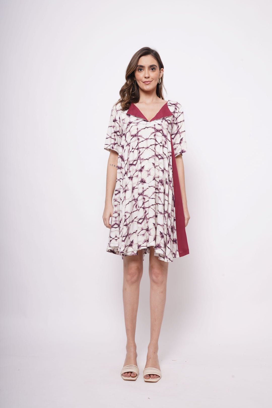 Picnic Wear Oversized Tie Dye Dress - Western Era Dresses for women