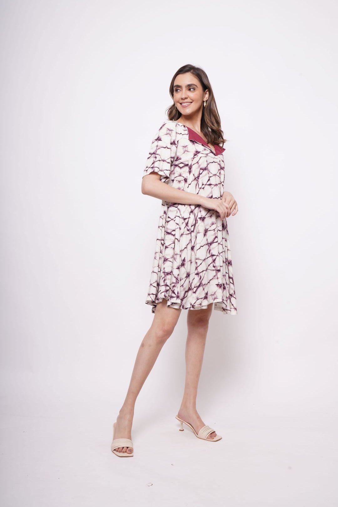 Picnic Wear Oversized Tie Dye Dress - Western Era Dresses for women