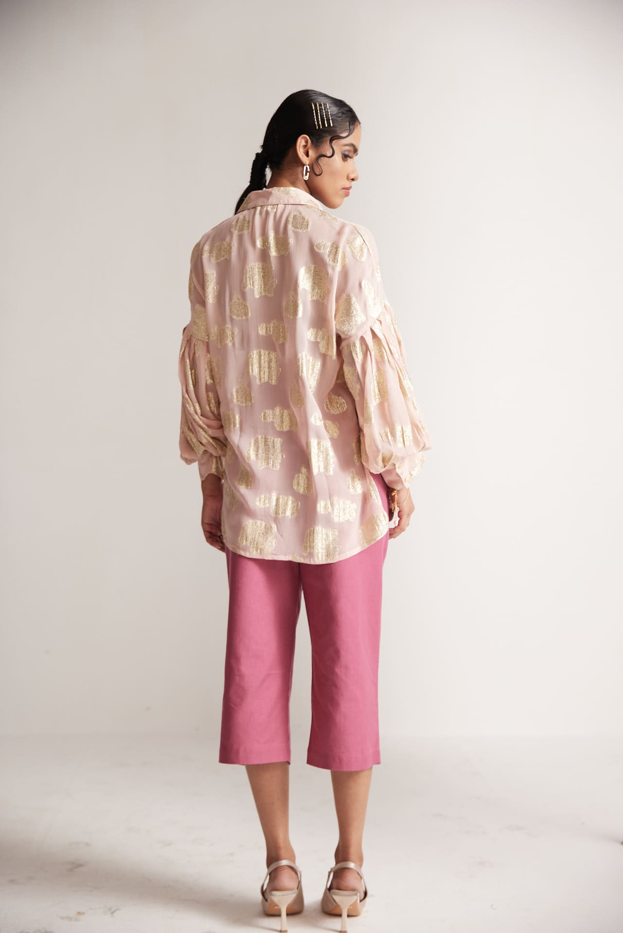 Pink Pleated Trousers - Western Era trousers for women