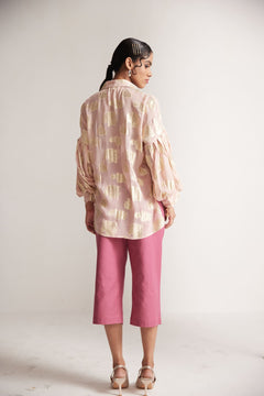 Pink Pleated Trousers