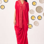 Pleated Draped Shimmer Kaftan Set - Western Era Co - ord set for women