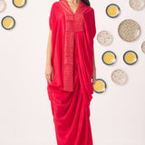 Pleated Draped Shimmer Kaftan Set - Western Era Co - ord set for women