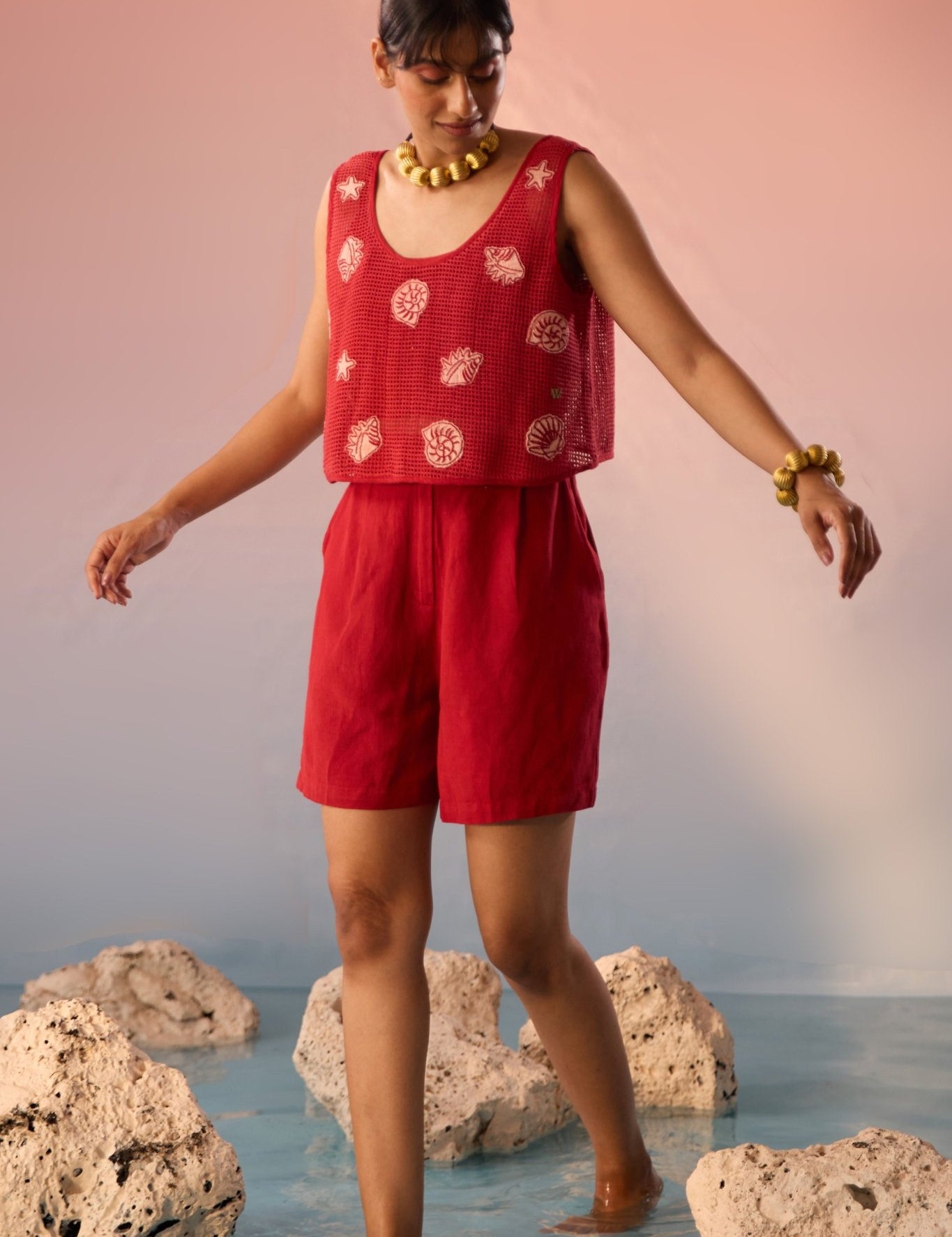Pleated Vacation Shorts - Western Era shorts for women