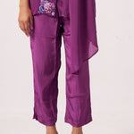 Plum Full Length Regular Trouser - Western Era trousers for women