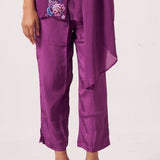 Plum Full Length Regular Trouser - Western Era trousers for women