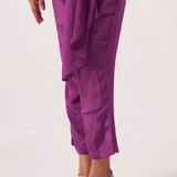 Plum Full Length Regular Trouser - Western Era trousers for women