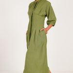 Poplin Box Pleat Dress - Western Era for women