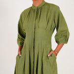 Poplin Box Pleat Dress - Western Era for women