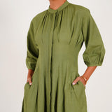 Poplin Box Pleat Dress - Western Era for women