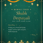 Printed Diwali Gift-Note Card (Packed With Your Order) - Western Era Add-on for women