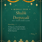 Printed Diwali Gift-Note Card (Packed With Your Order) - Western Era Add-on for women