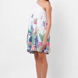 Resort Wear One Shoulder Floral Print Short Dress - Western Era Dresses for women