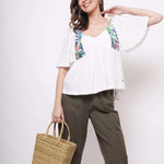 Resort Wear White Print Top - Western Era Tops for women