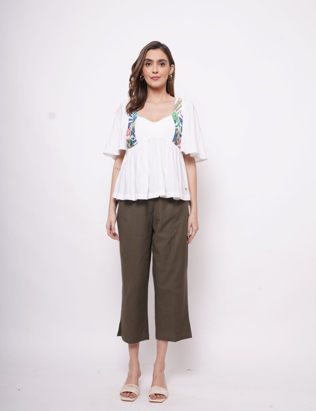 Resort Wear White Print Top - Western Era Tops for women