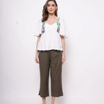 Resort Wear White Print Top - Western Era Tops for women