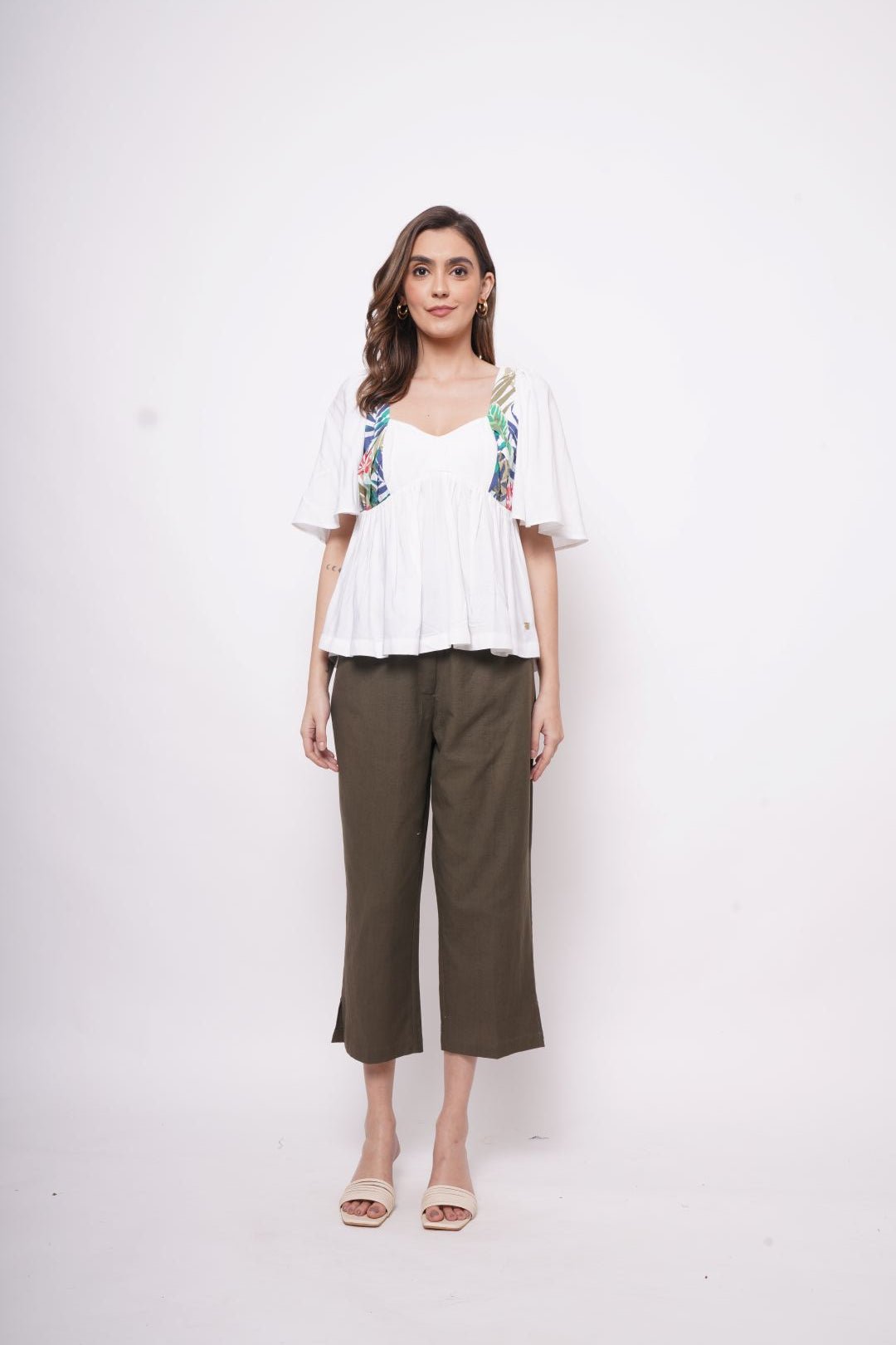 Resort Wear White Print Top - Western Era Tops for women