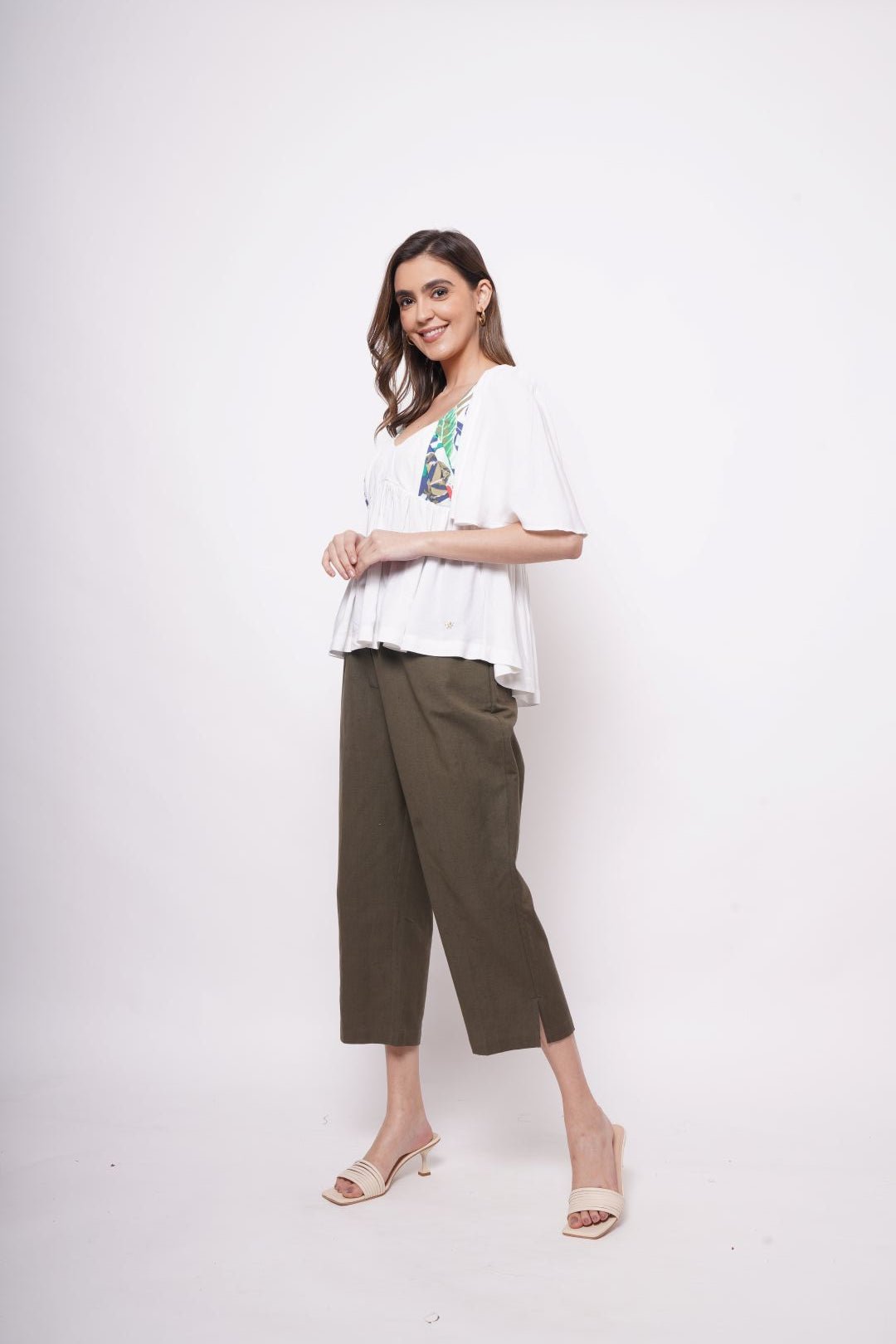 Resort Wear White Print Top - Western Era Tops for women