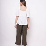 Resort Wear White Print Top - Western Era Tops for women