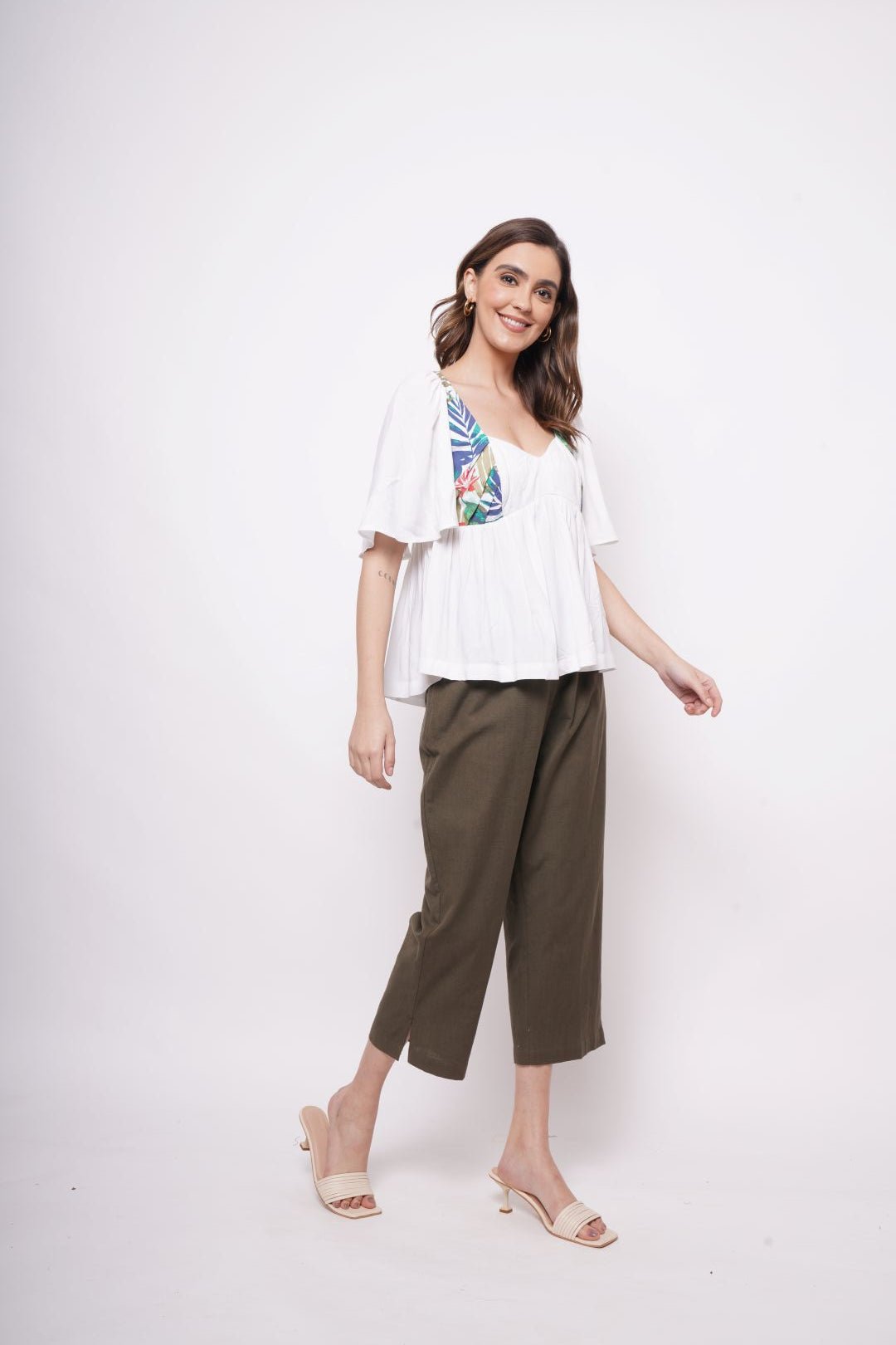 Resort Wear White Print Top - Western Era Tops for women