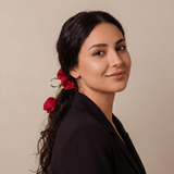 Ruby Tulip Satin Silk Scrunchie - Western Era Accessories for women