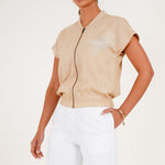 Sandstone Zip Jacket - Western Era Tops for women