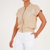 Sandstone Zip Jacket - Western Era Tops for women