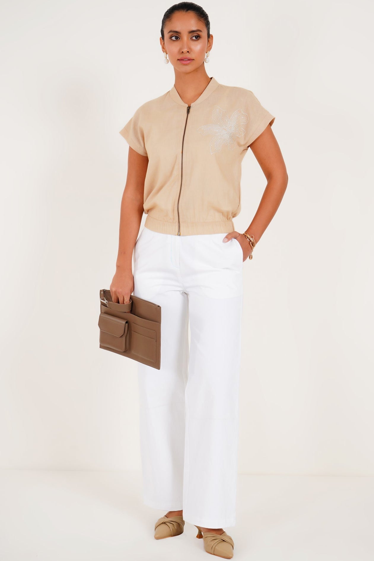 Sandstone Zip Jacket - Western Era Tops for women