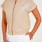 Sandstone Zip Jacket - Western Era Tops for women