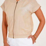 Sandstone Zip Jacket - Western Era Tops for women