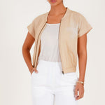 Sandstone Zip Jacket - Western Era Tops for women