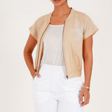 Sandstone Zip Jacket - Western Era Tops for women