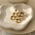 Sculpted Orbit Danglers Anti Tarnish Earrings - Western Era for women