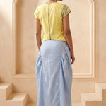 Sculptural Design Maze Corded Shell Top & Bottom Set - Western Era Co-ord set for women