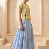 Sculptural Design Maze Corded Shell Top - Western Era Tops for women