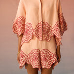 Shell Embroidery Co - ord Set - Western Era Co - ord set for women
