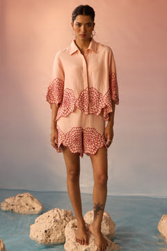 Shell Embroidery Co-ord Set