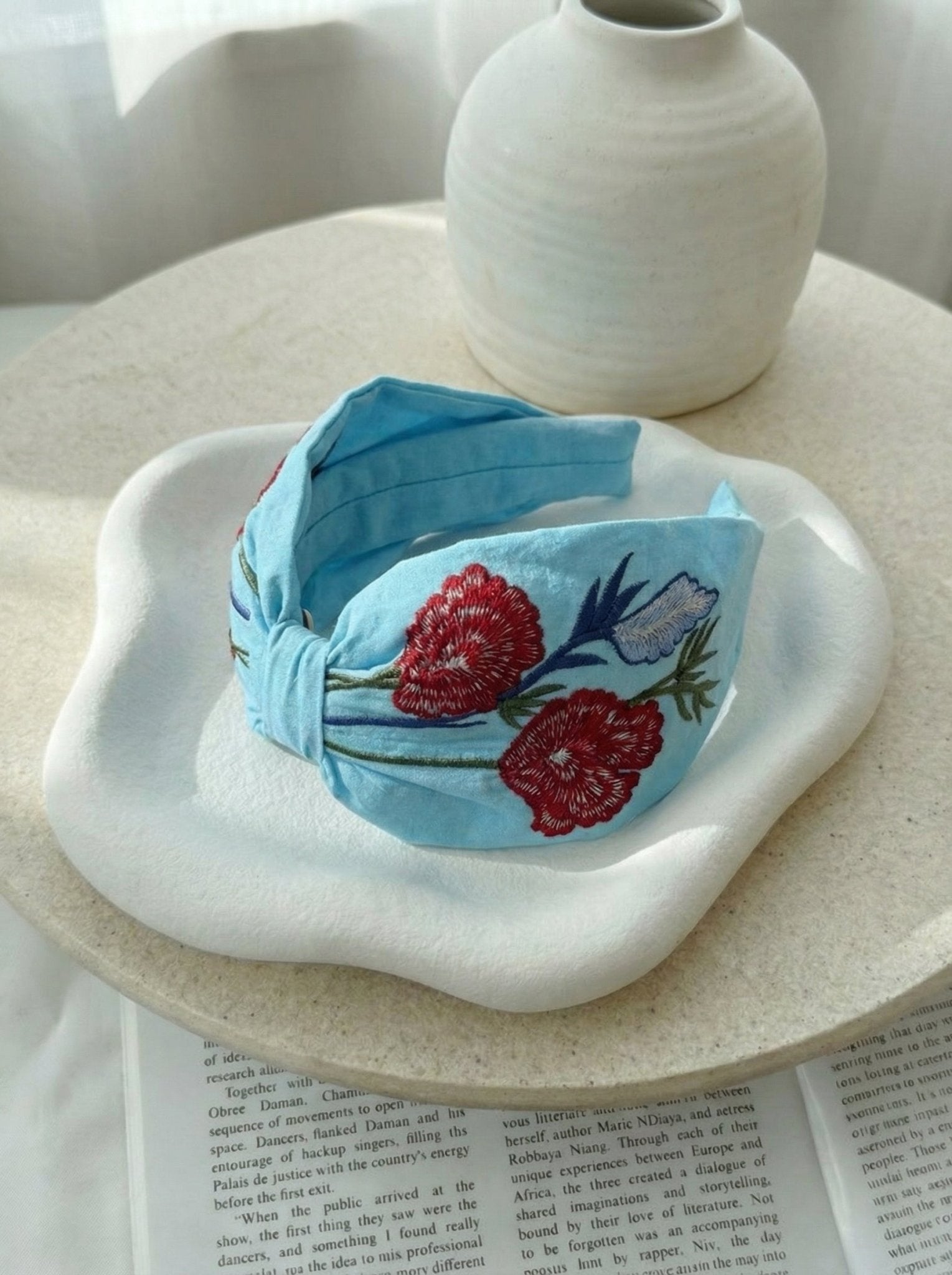 Sky Botanica Handmade Embroidery Headband - Western Era for women