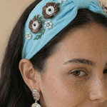 Sky - High Heritage Hand Embroidered Headband - Western Era for women