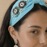 Sky - High Heritage Hand Embroidered Headband - Western Era for women