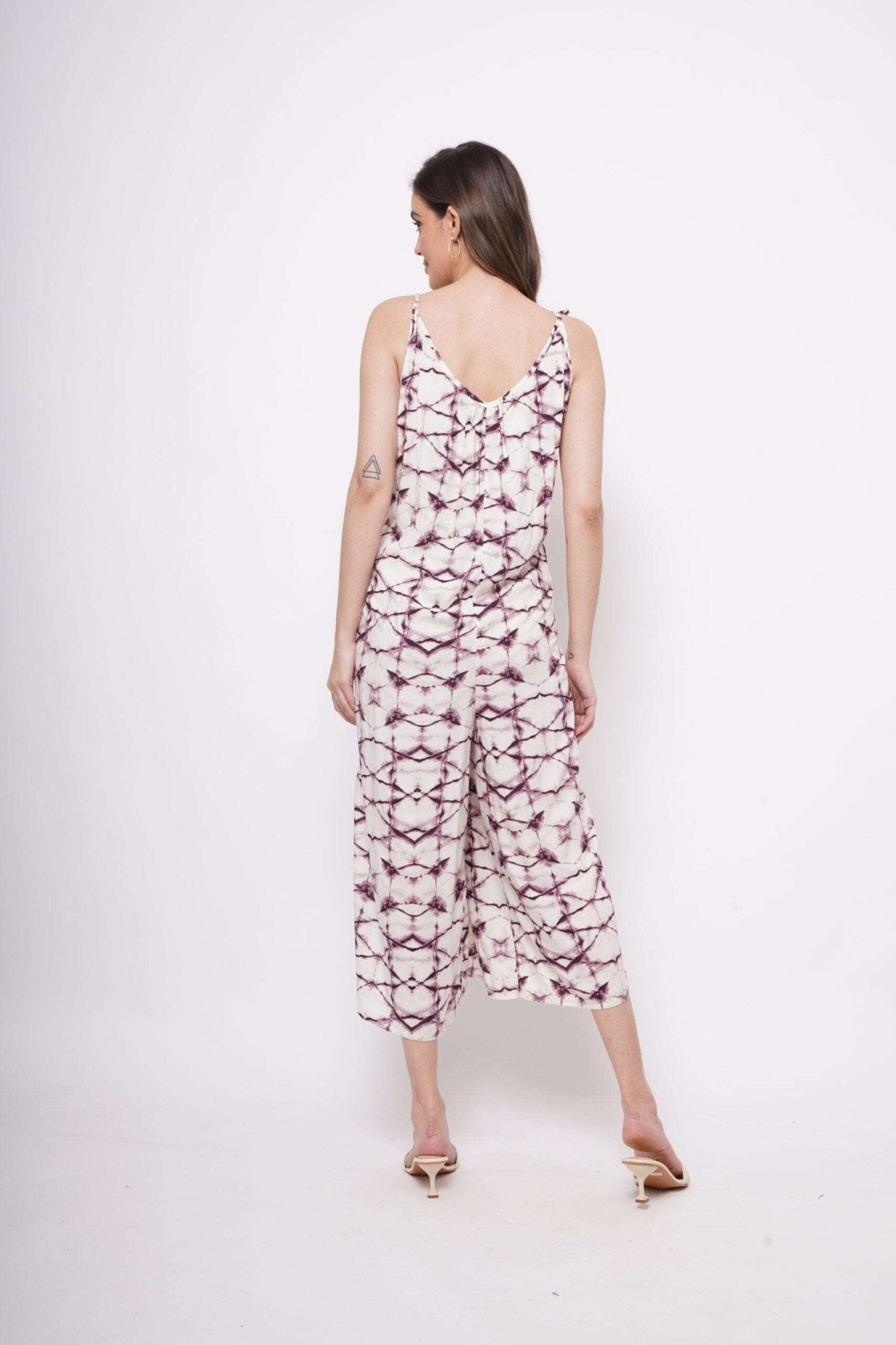 Sleeveless Tie Dye Print Jumpsuit - Western Era Jumpsuits for women