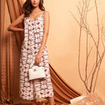 Sleeveless Tie Dye Print Jumpsuit - Western Era Jumpsuits for women