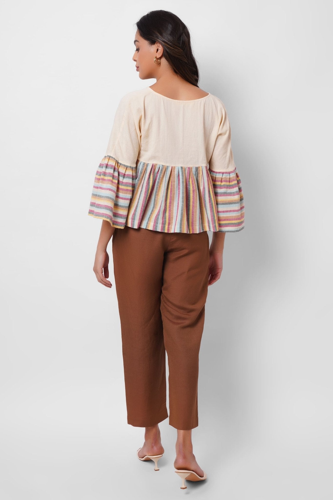 Slim - Fit Tapered Cotton Trousers - Western Era trousers for women