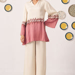 Soma Ivory & Rose Ombre Tunic - Western Era Tops for women