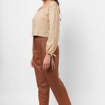 Square Neck Mud Top with Elasticated Cuff - Western Era Tops for women