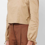 Square Neck Mud Top with Elasticated Cuff - Western Era Tops for women