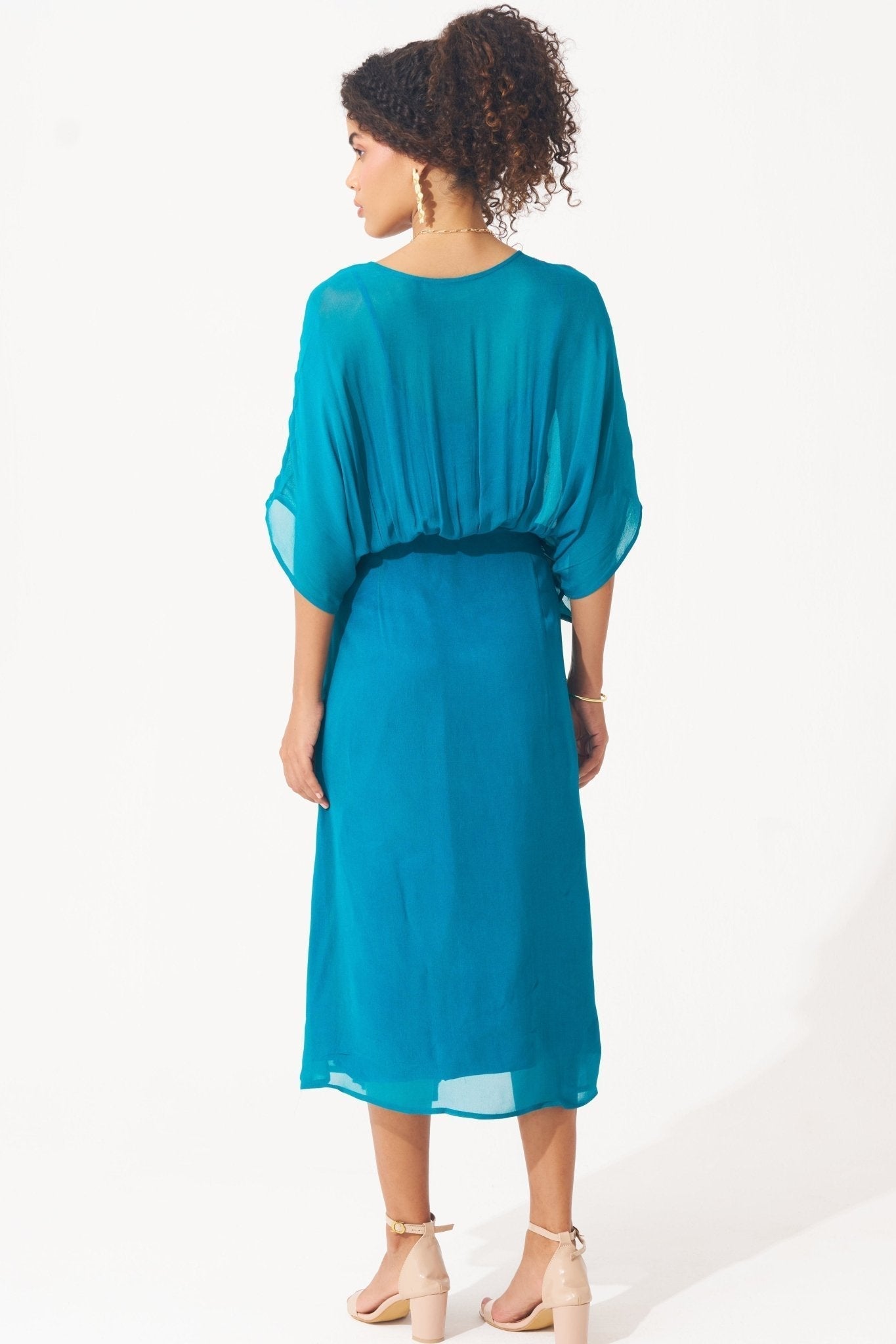 Statement Wear Floral Patch Embroidered Dress with Spaghetti - Western Era Dresses for women