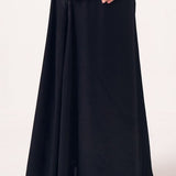 Tiana Black Draped Skirt - Western Era Bottoms for women