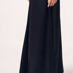 Tiana Black Draped Skirt - Western Era Bottoms for women