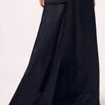 Tiana Black Draped Skirt - Western Era Bottoms for women